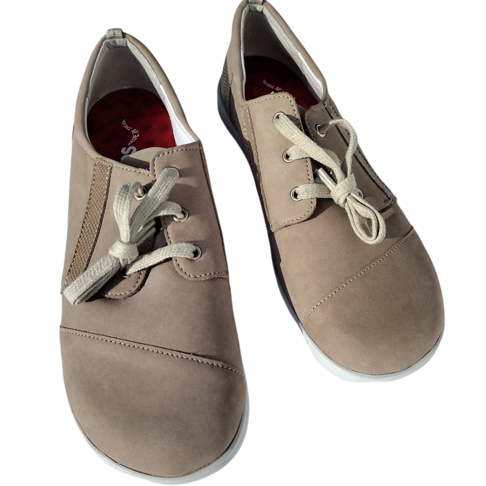 SAS Marnie Taupe Snake Sneaker Medium Size 11